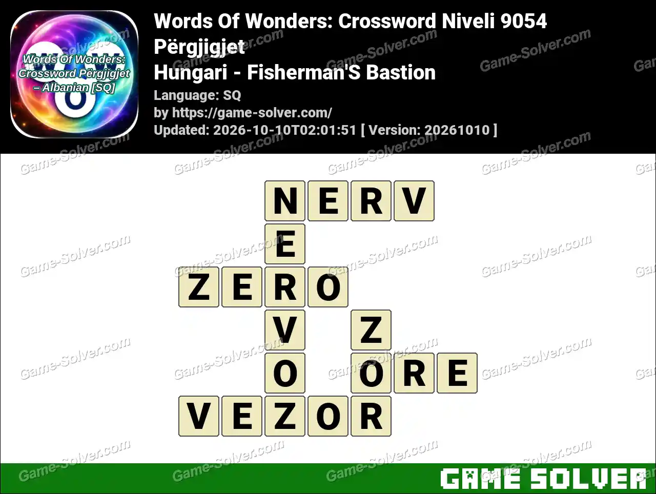 Words Of Wonders: Crossword Niveli 9054 Përgjigjet – Hungari – Fisherman’S Bastion